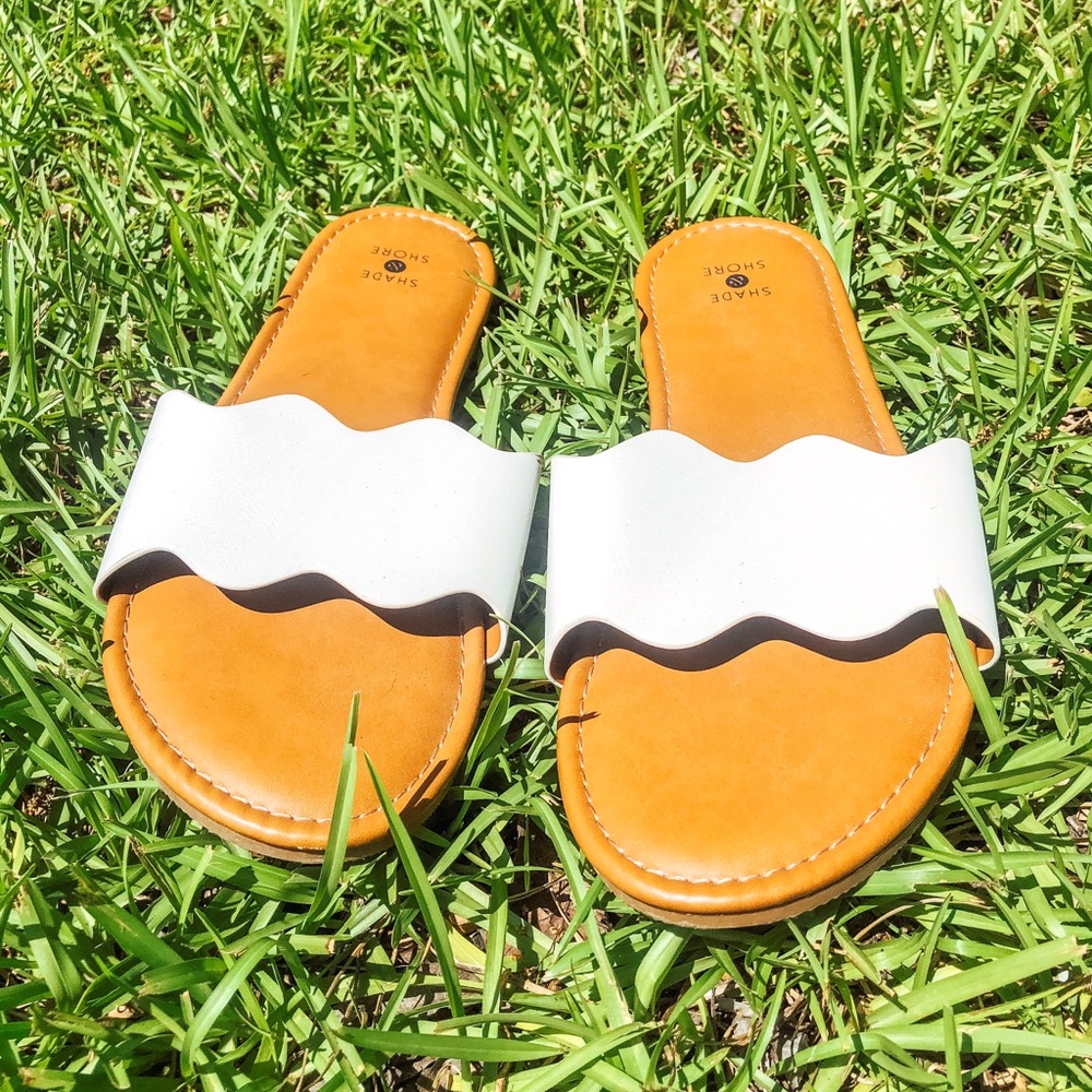 Scalloped Sandals